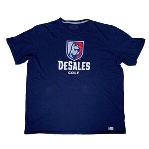 Russell Athletic Desales University Blue Golf T-Shirt Size 2XL